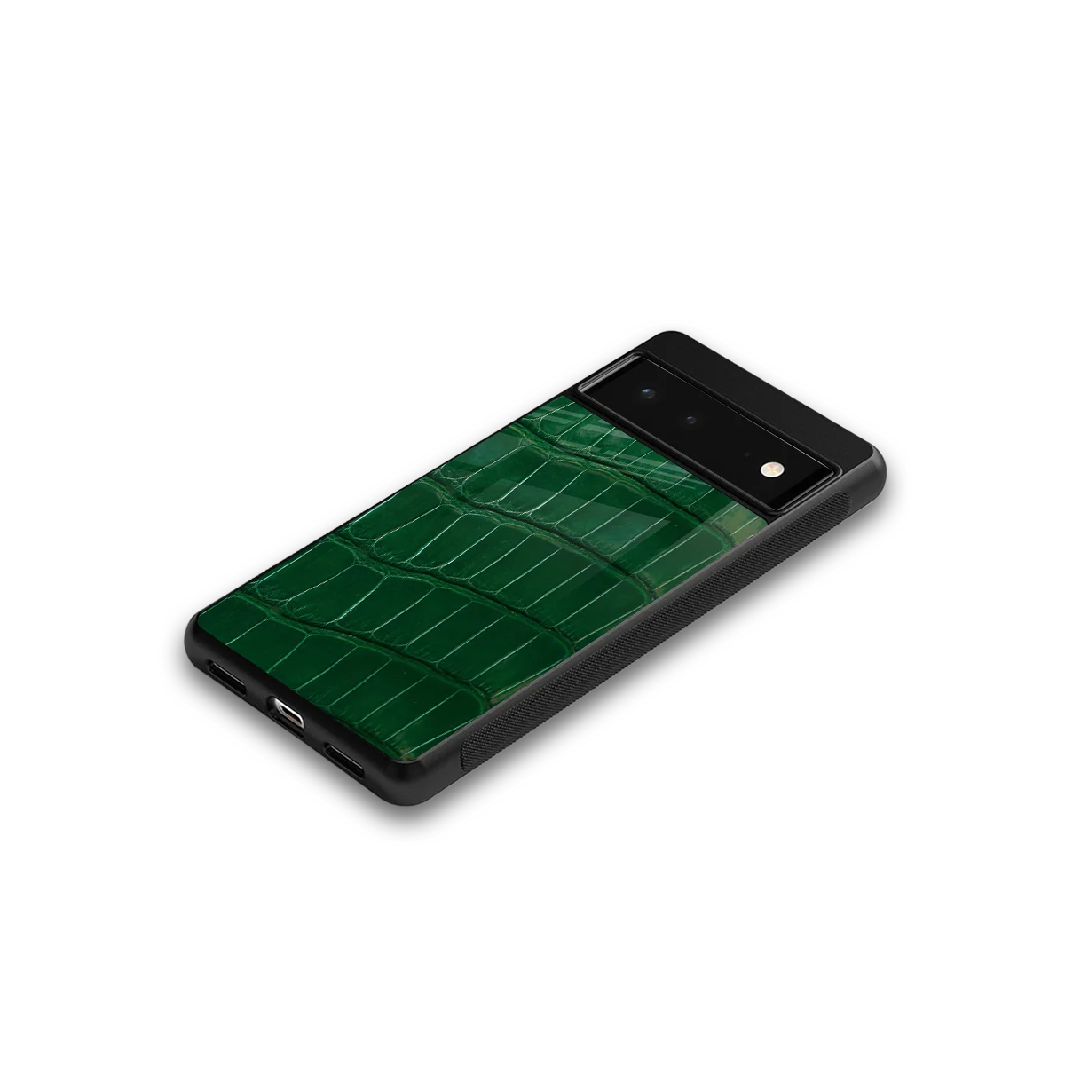 Croco Green google pixel 6a mobile cover | shockproof glass phone case