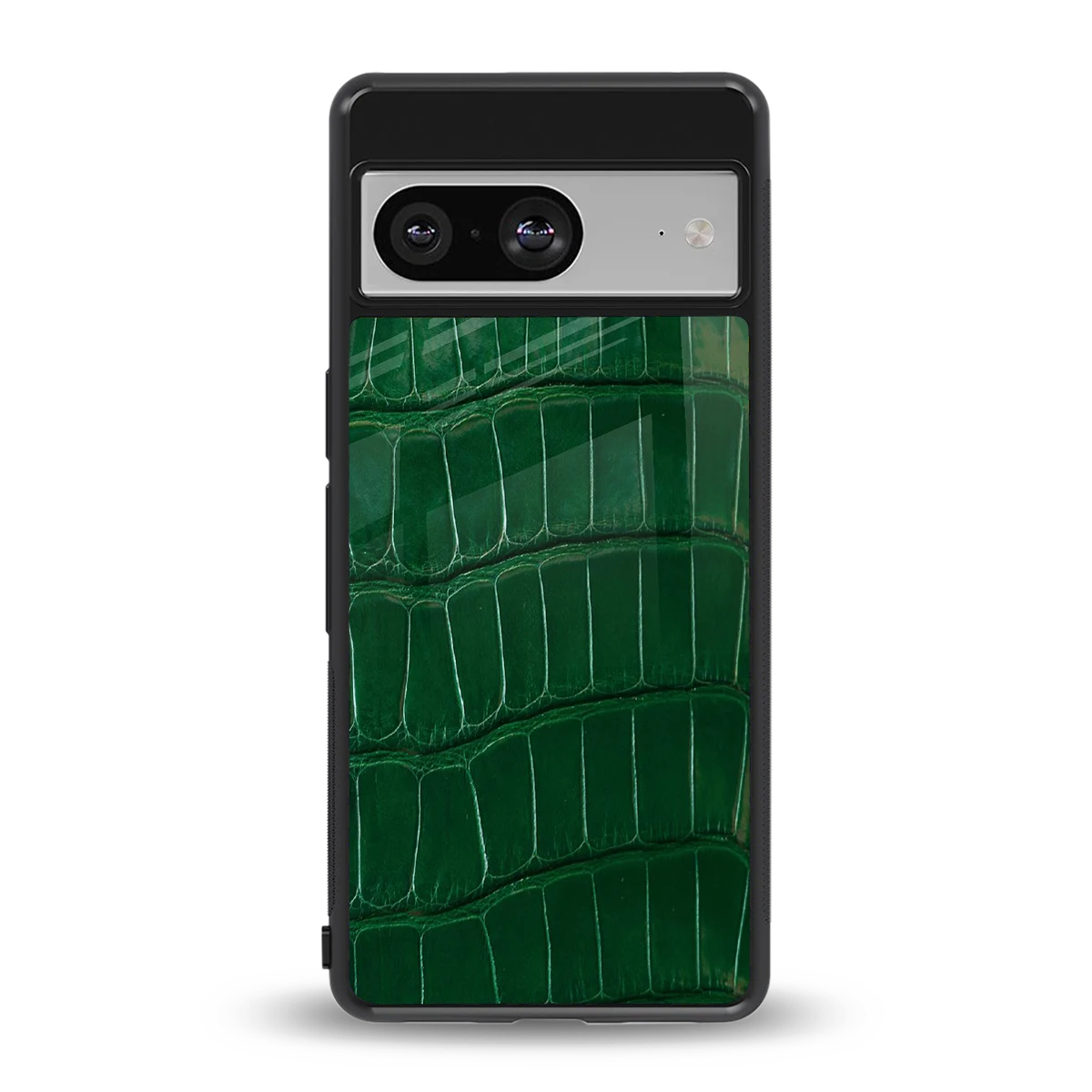 Croco Green back phone cover | glass case for google pixel 8