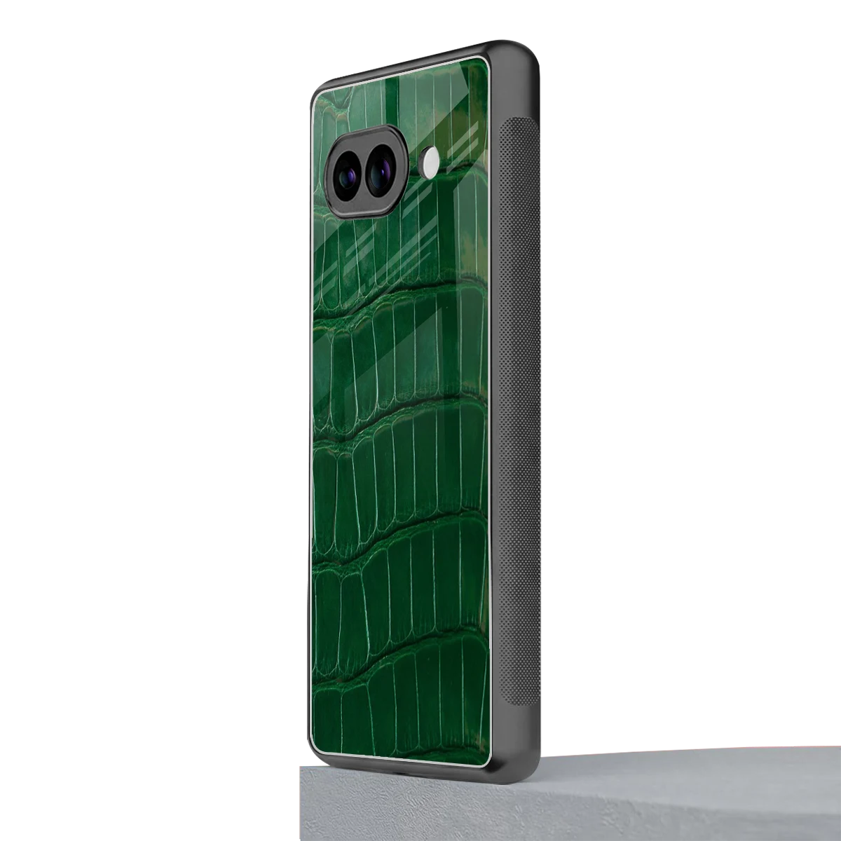 Croco Green google pixel 10a mobile cover | shockproof glass phone case