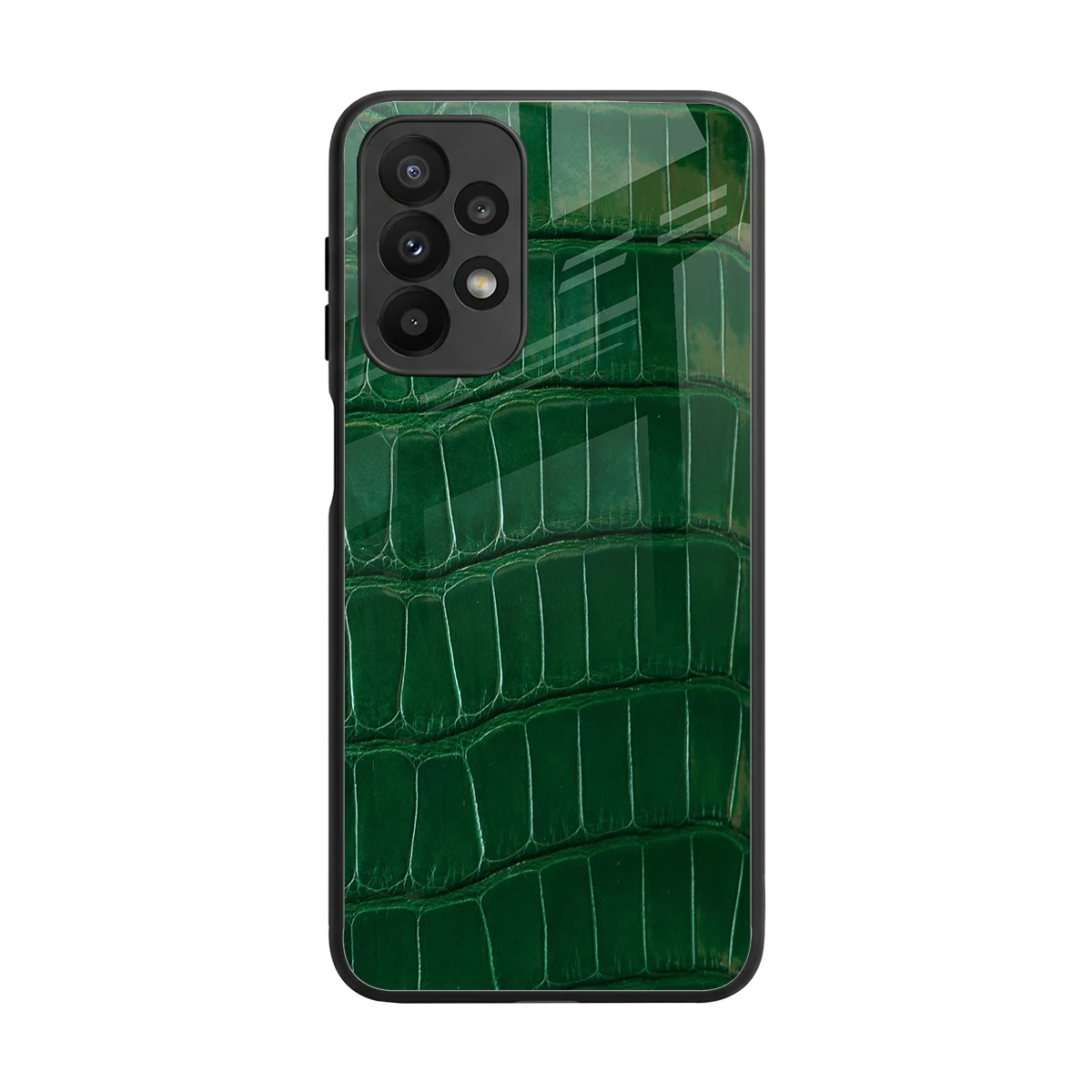Croco Green back phone cover | glass case for samsung galaxy a23
