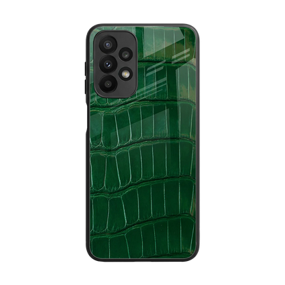 Croco Green back phone cover | glass case for samsung galaxy a23