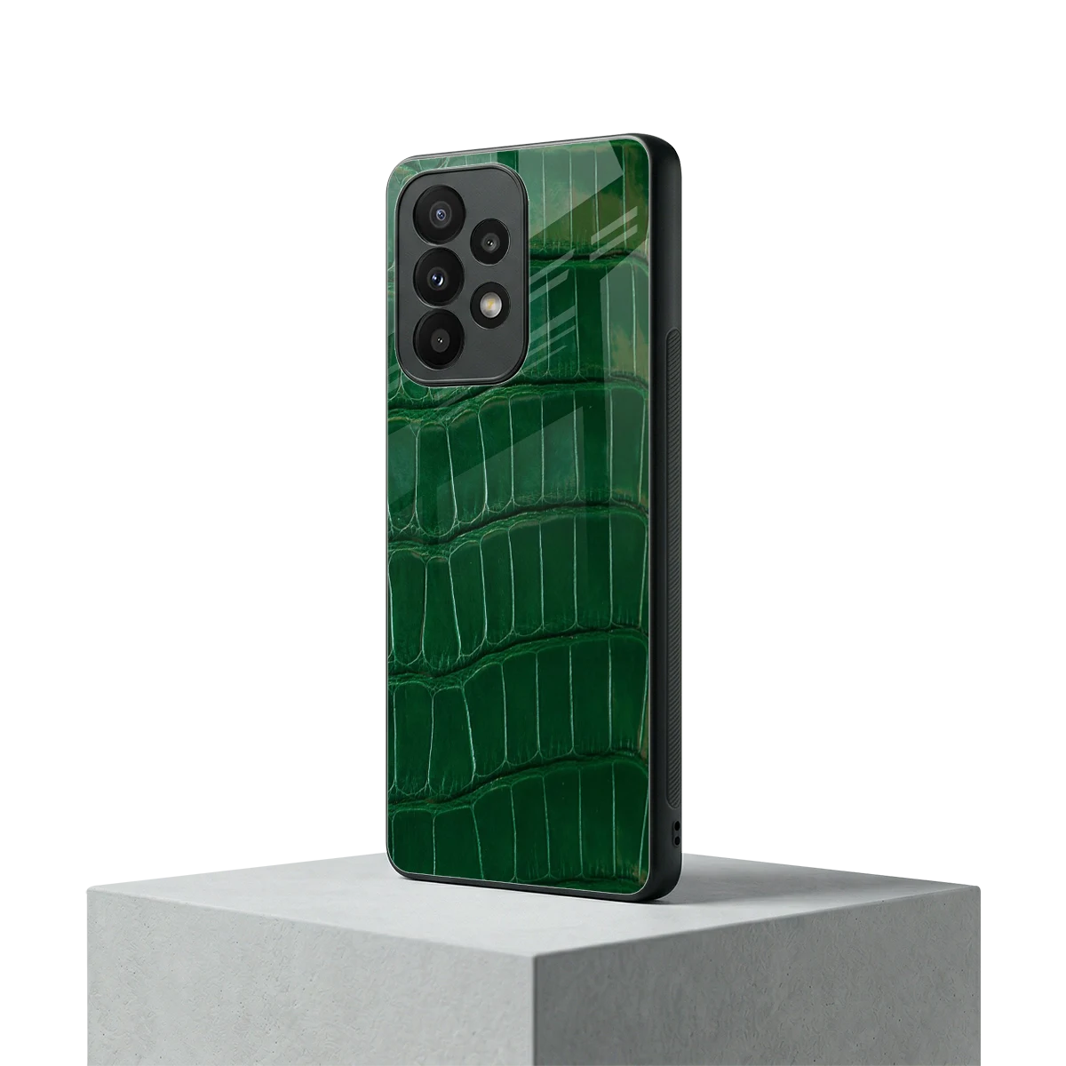 Croco Green samsung galaxy a23 mobile cover | shockproof glass phone case