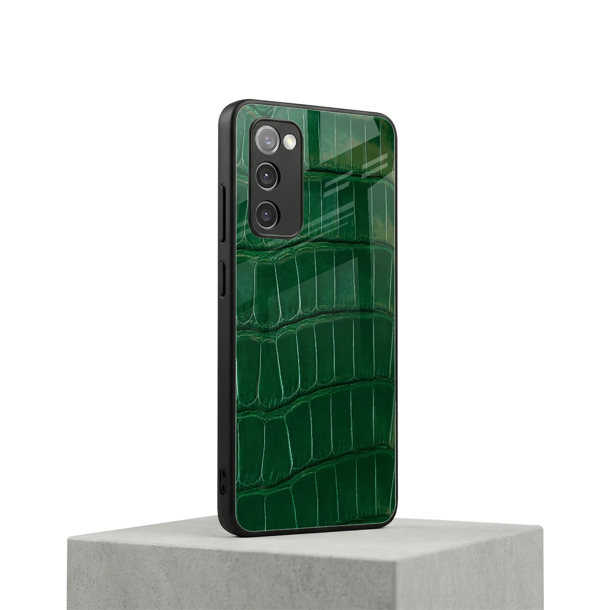Croco Green samsung galaxy s20 fe mobile cover | shockproof glass phone case