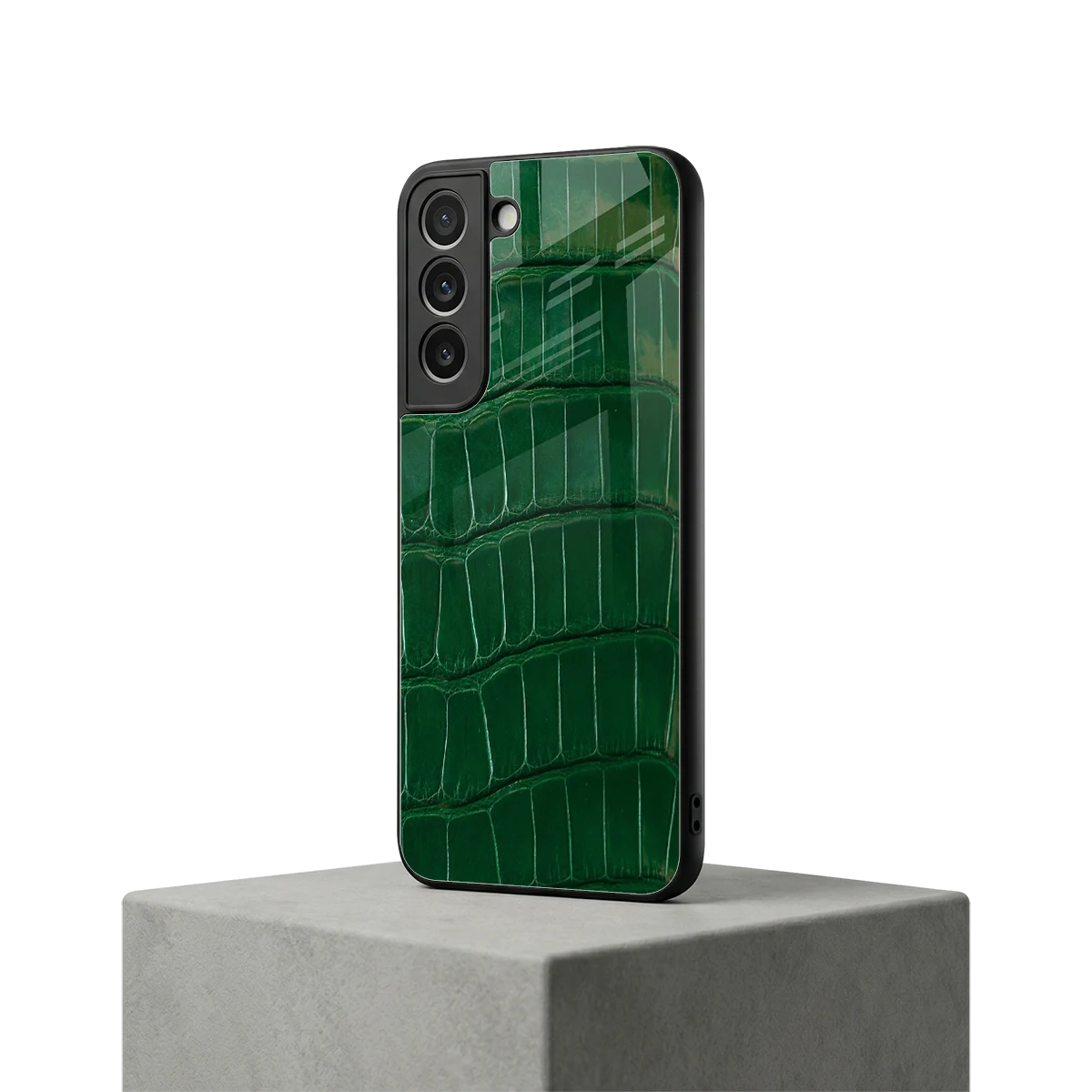 Croco Green samsung galaxy s22 mobile cover | shockproof glass phone case