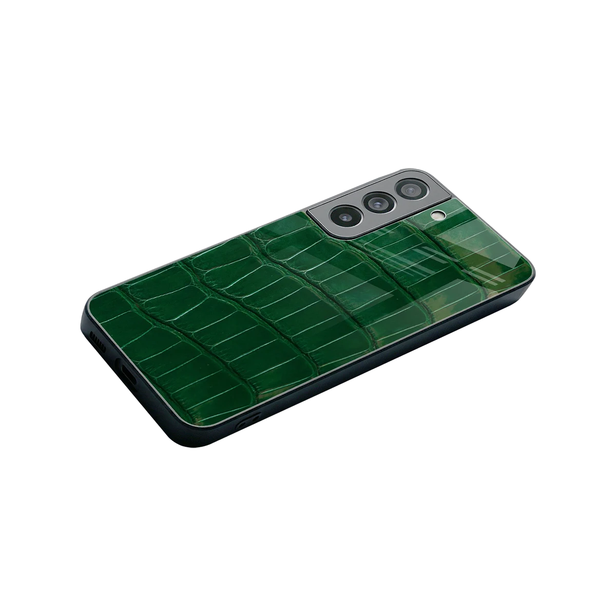 Croco Green stylish phone case for samsung galaxy s22 | glossy glass and slim fit