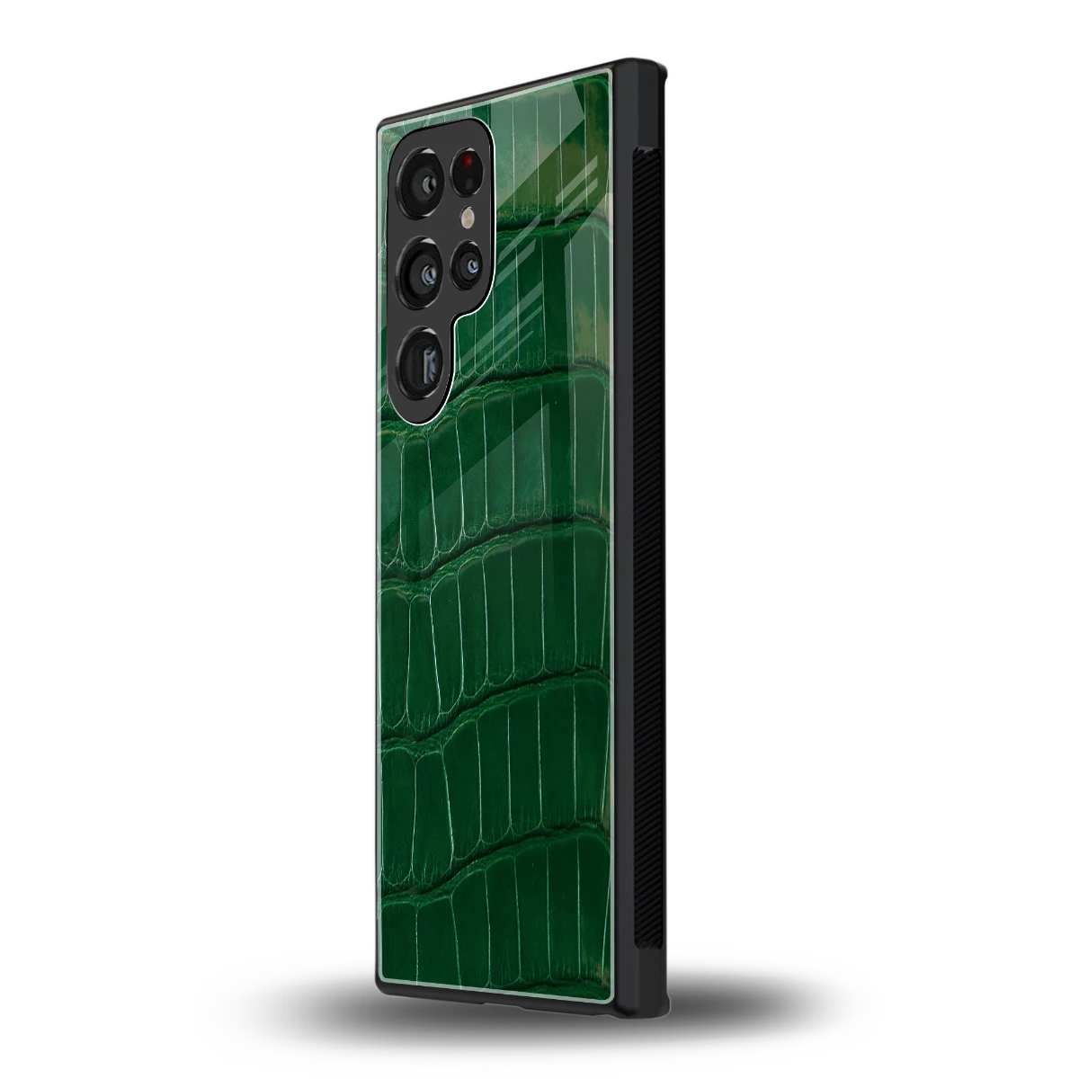Croco Green samsung galaxy s24 ultra mobile cover | shockproof glass phone case
