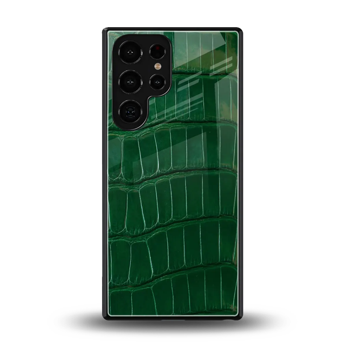 Croco Green back phone cover | glass case for samsung galaxy s25 ultra