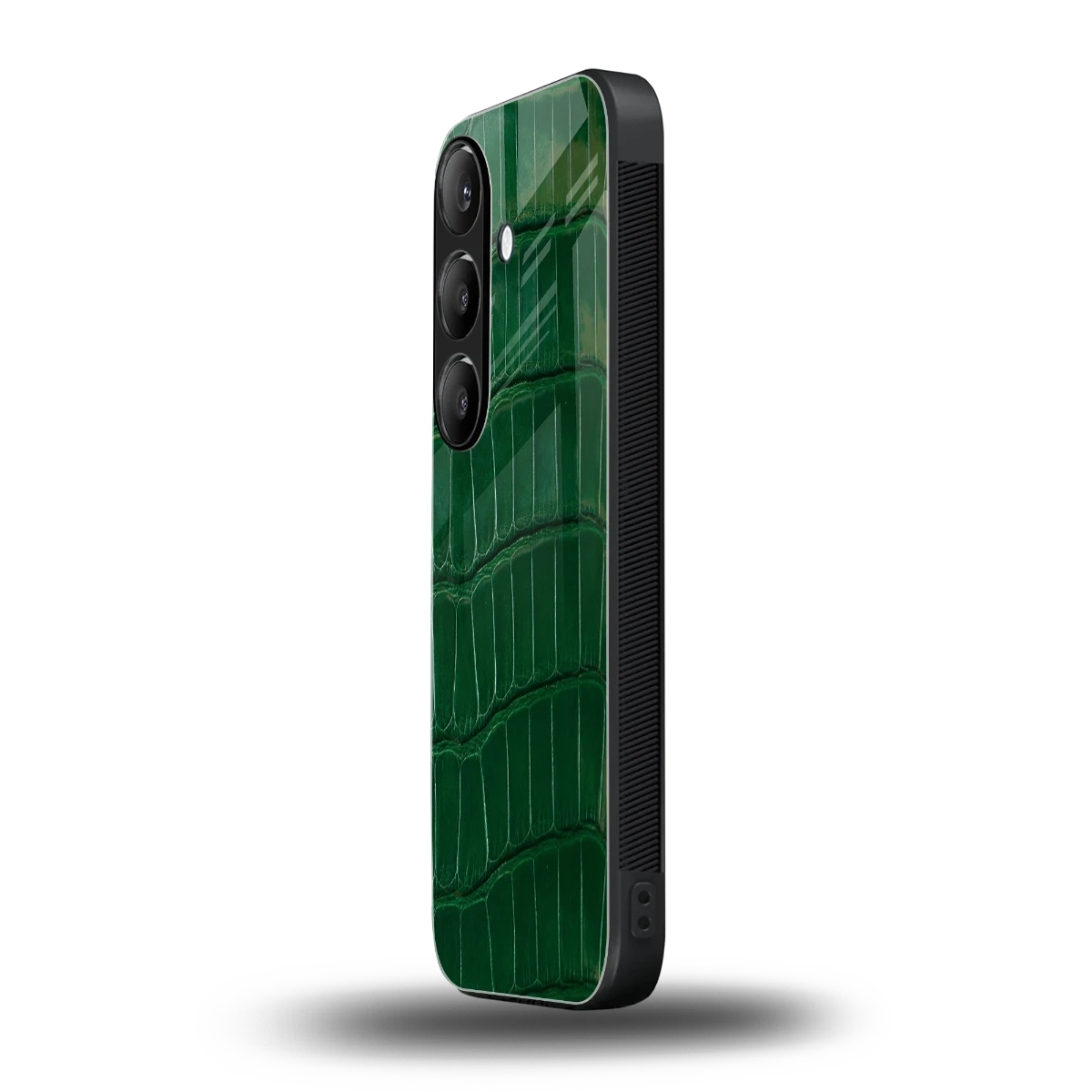 Croco Green samsung galaxy s24 plus mobile cover | shockproof glass phone case