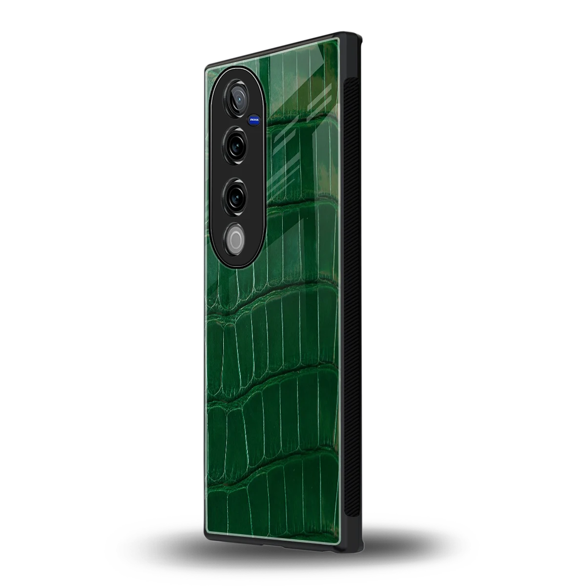 Croco Green vivo v40 pro mobile cover | shockproof glass phone case