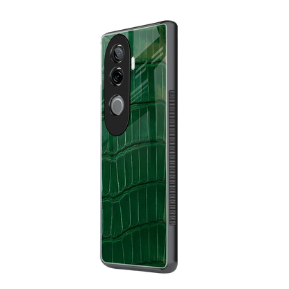 Croco Green vivo v40e mobile cover | shockproof glass phone case