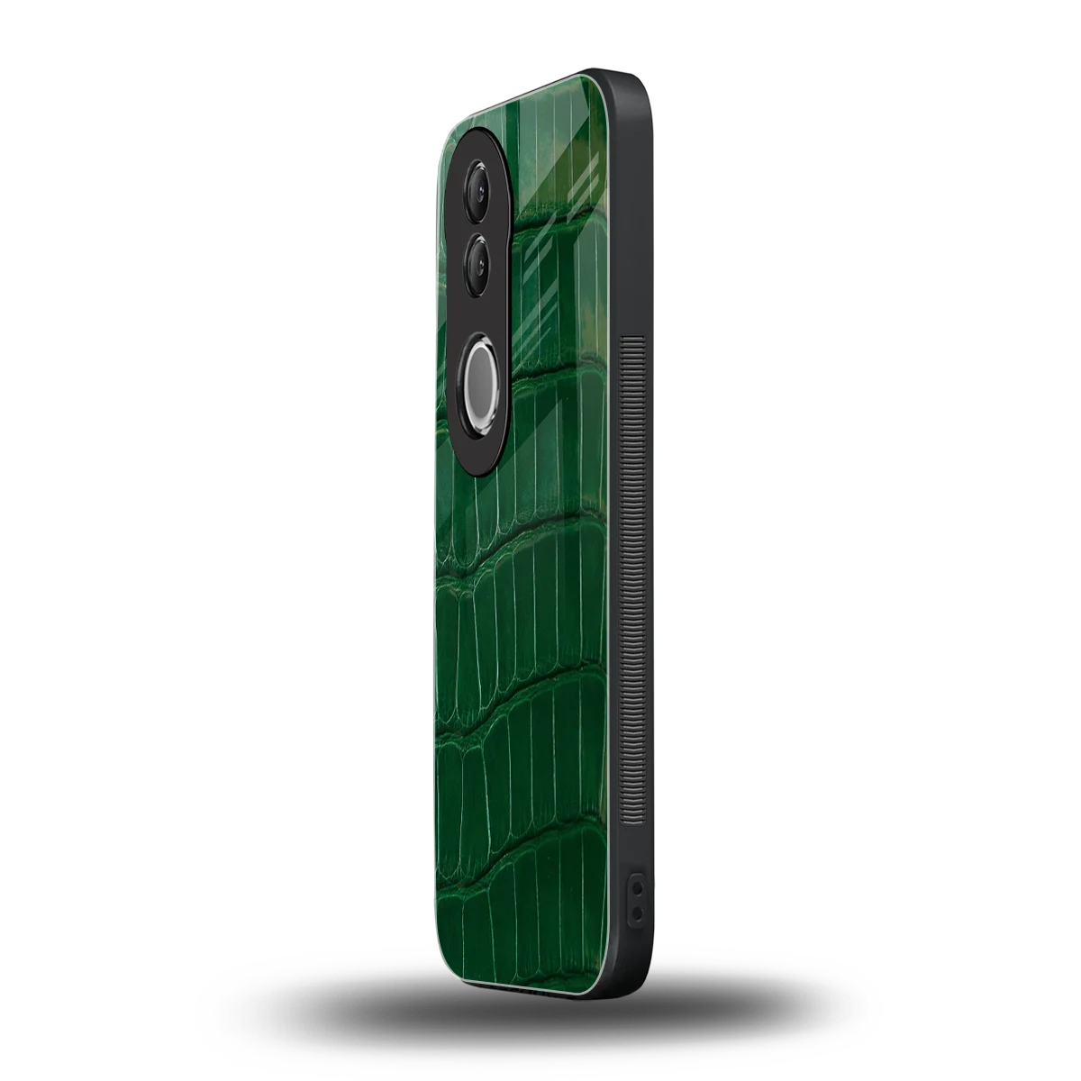Croco Green vivo v50 mobile cover | shockproof glass phone case