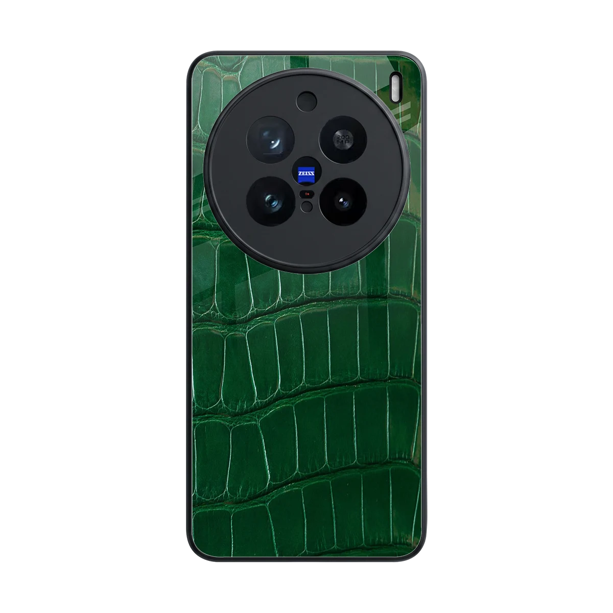 Croco Green back phone cover | glass case for vivo x200 pro