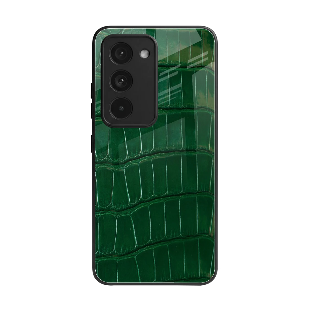 Croco Green back phone cover | glass case for redmi 15 5g