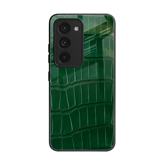 Croco Green back phone cover | glass case for redmi 15 5g