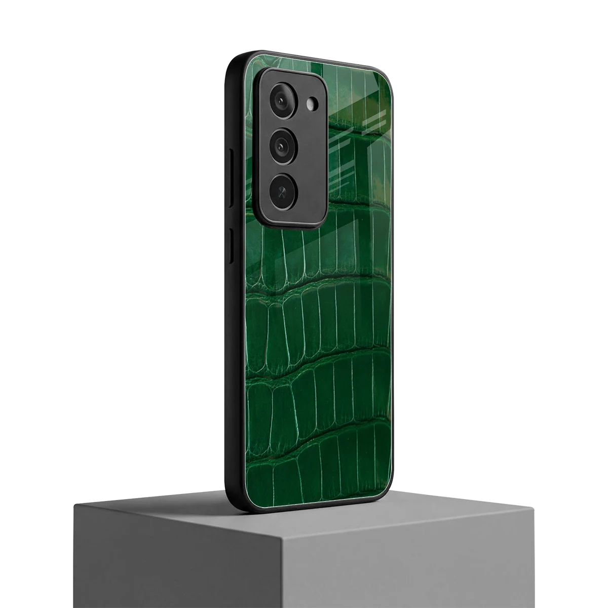 Croco Green redmi 15 5g mobile cover | shockproof glass phone case