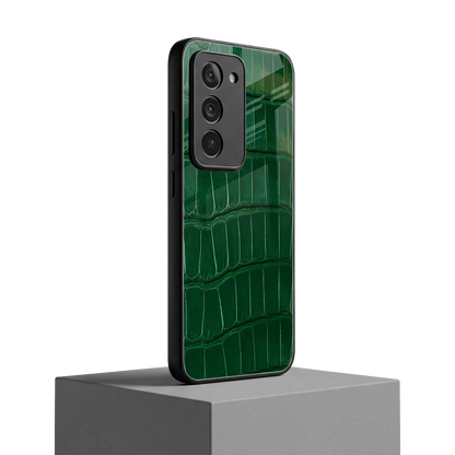 Croco Green redmi 15 5g mobile cover | shockproof glass phone case