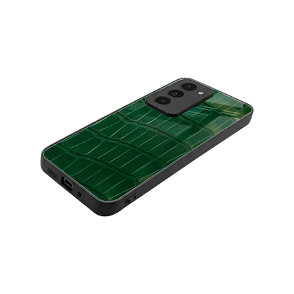 Croco Green stylish phone case for redmi 15 5g | glossy glass and slim fit