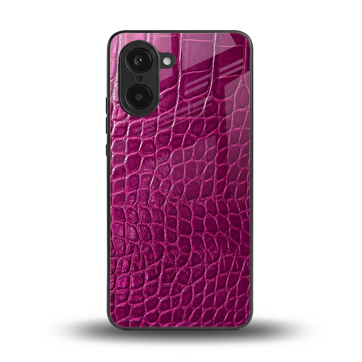 Croco Pink back phone cover | glass case for oneplus nord ce5 5g