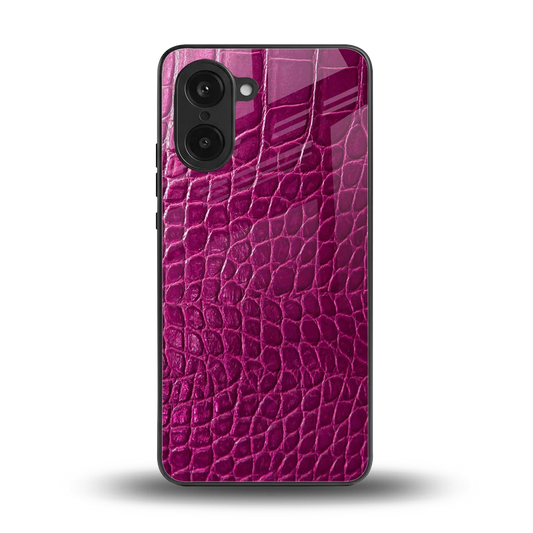 Croco Pink back phone cover | glass case for oneplus nord ce5 5g