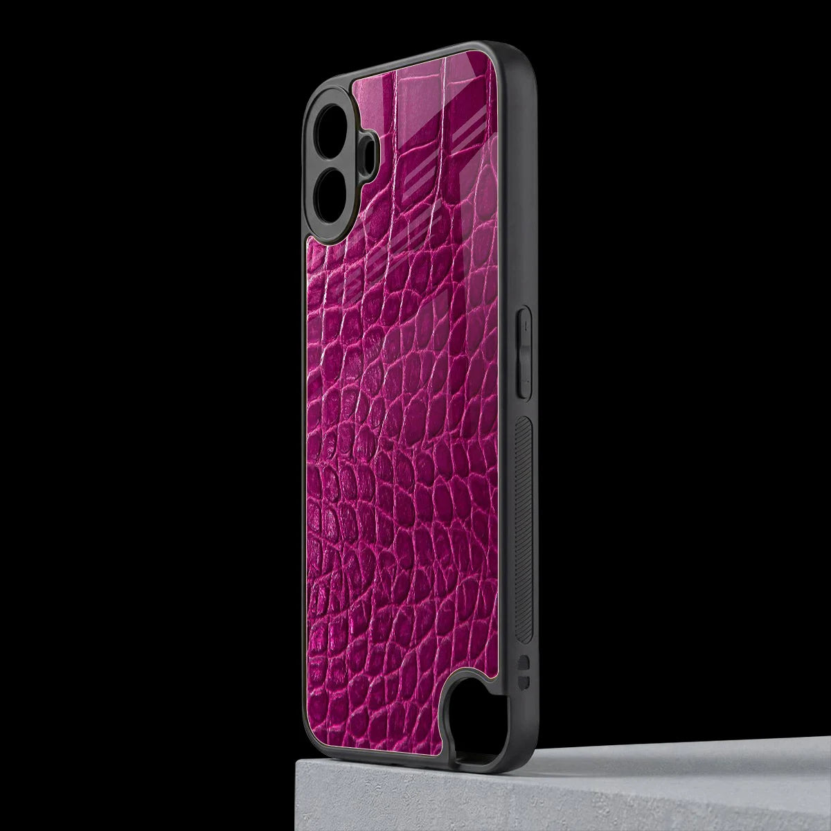 Croco Pink cmf nothing phone 1 mobile cover | shockproof glass phone case