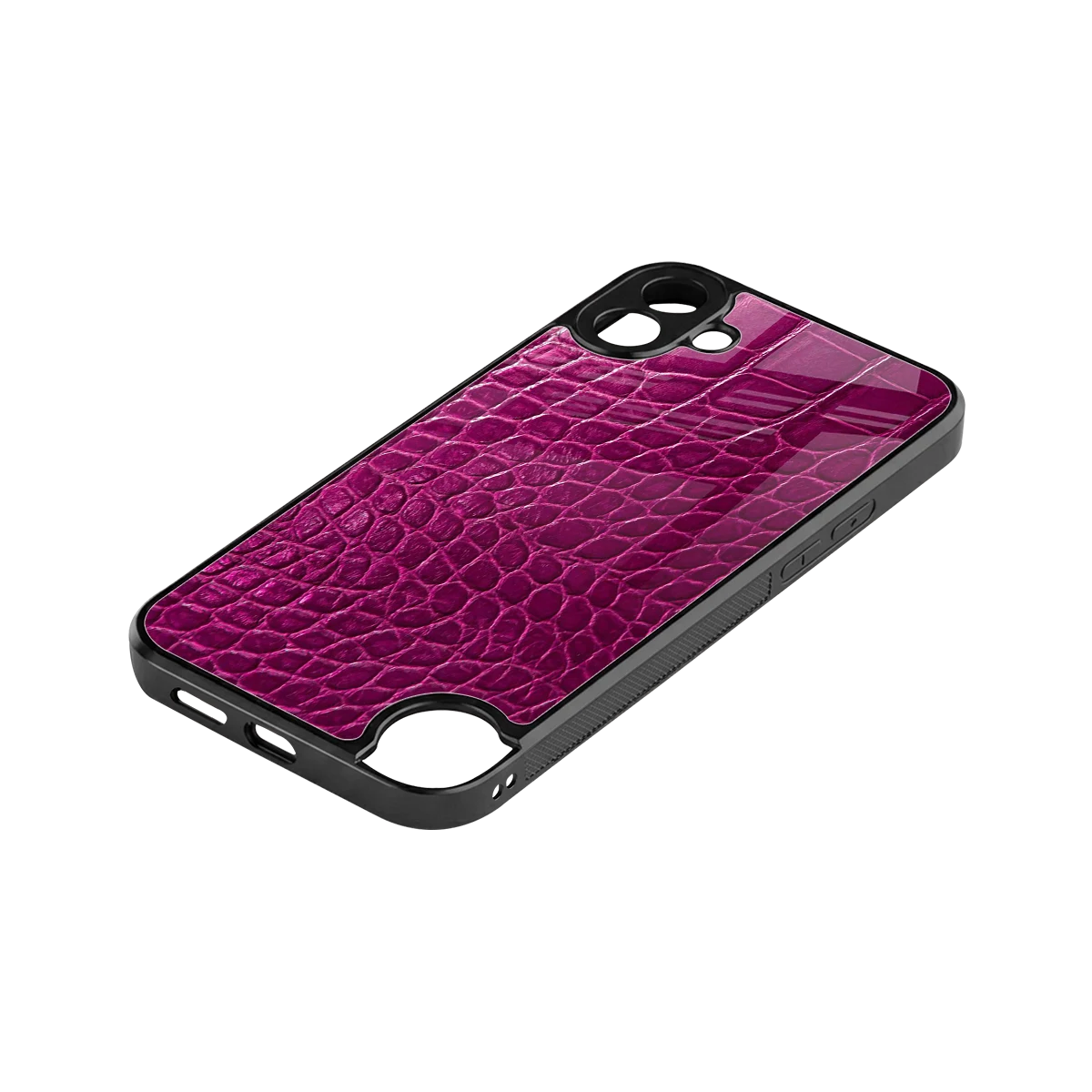 Croco Pink stylish phone case for cmf nothing phone 1 | glossy glass and slim fit