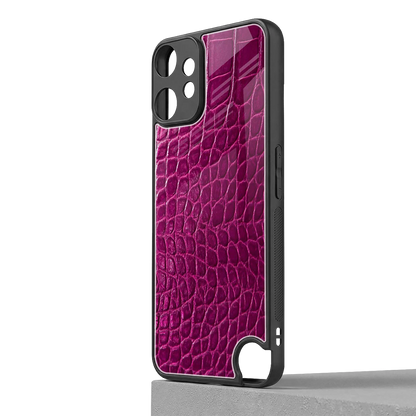 Croco Pink cmf nothing phone 2 pro mobile cover | shockproof glass phone case