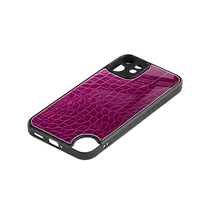 Croco Pink stylish phone case for cmf nothing phone 2 pro | glossy glass and slim fit