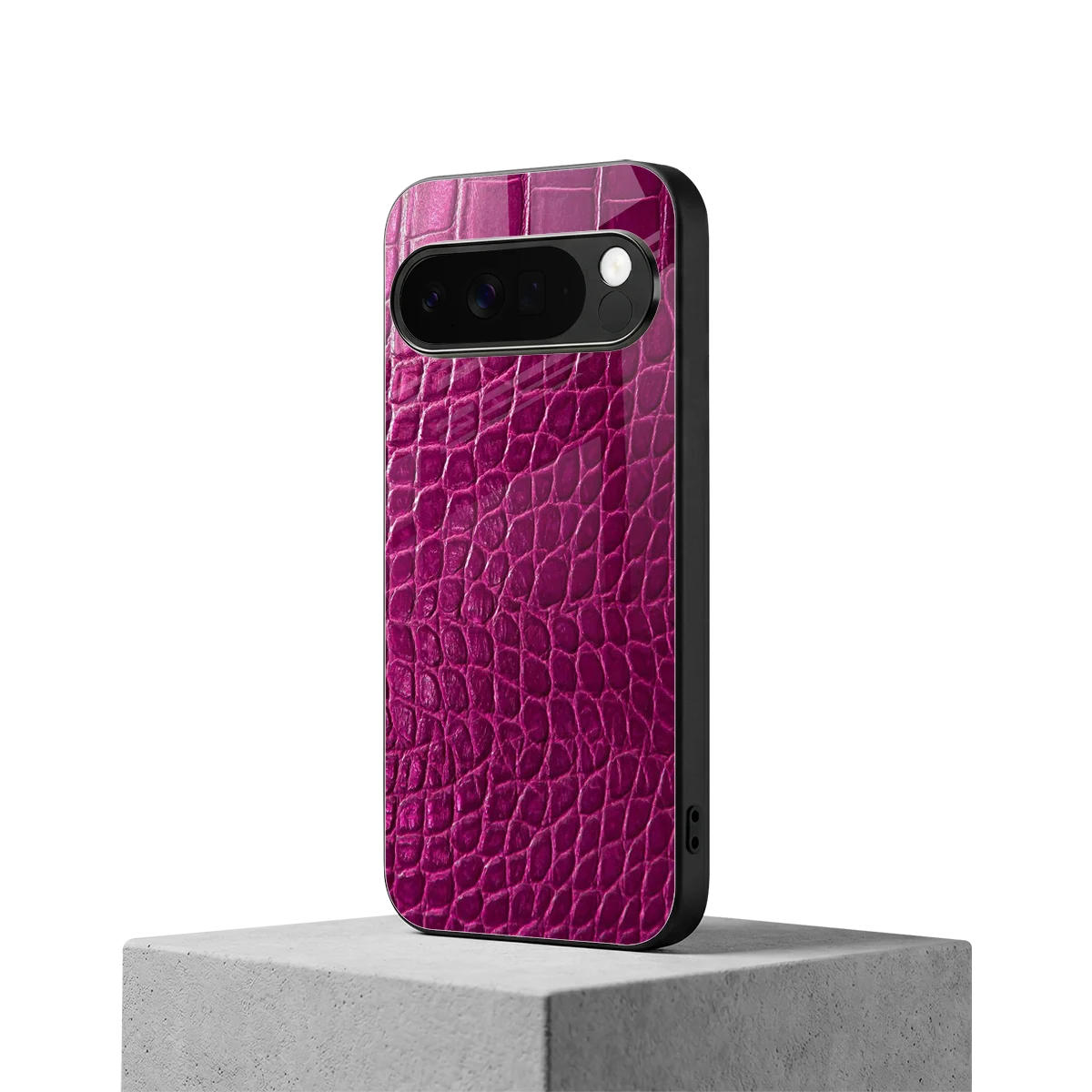 Croco Pink google pixel 10 pro xl mobile cover | shockproof glass phone case
