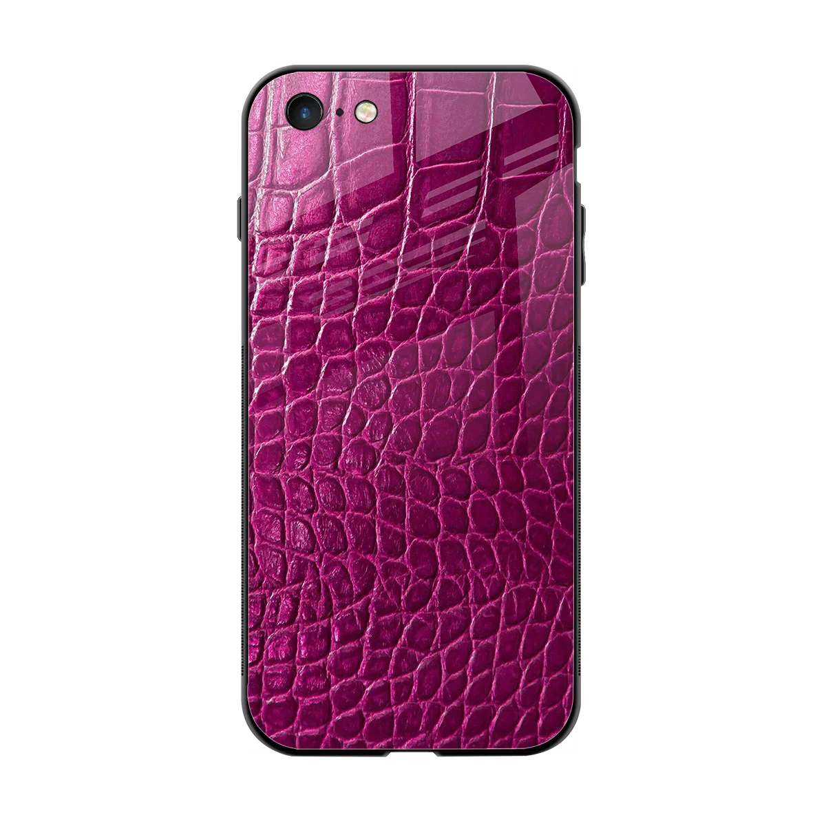 Croco Pink back phone cover | glass case for iphone 6