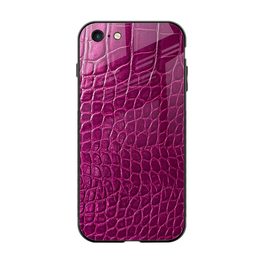 Croco Pink back phone cover | glass case for iphone 6
