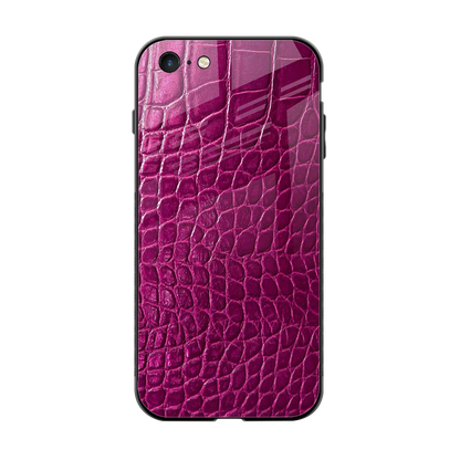 Croco Pink back phone cover | glass case for iphone 6s plus