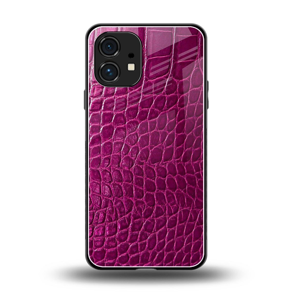 Croco Pink back phone cover | glass case for nothing phone 1