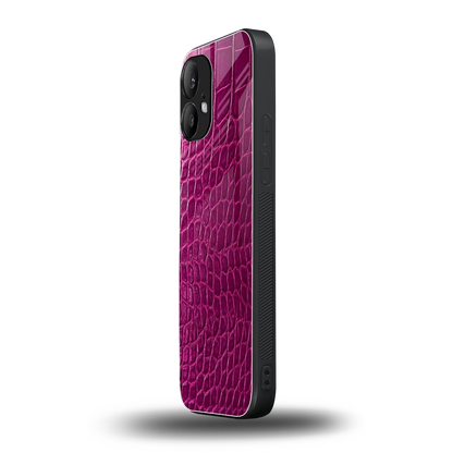 Croco Pink nothing phone 2 mobile cover | shockproof glass phone case
