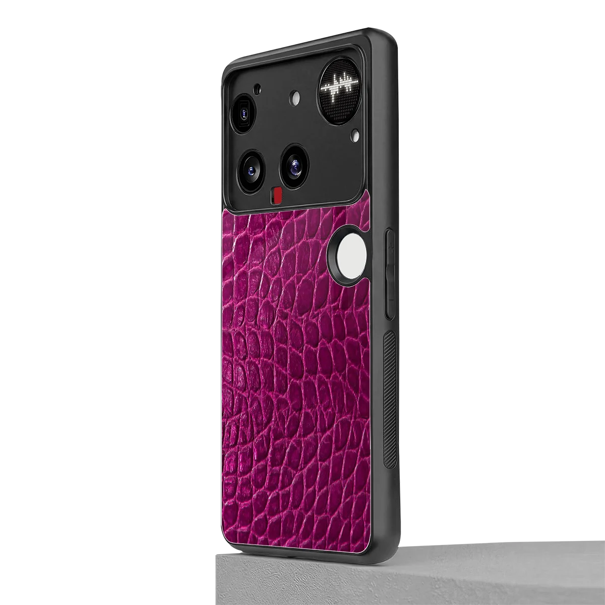 Croco Pink nothing phone 3 mobile cover | shockproof glass phone case