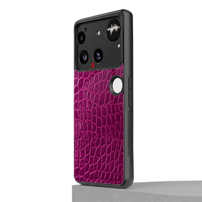 Croco Pink nothing phone 3 mobile cover | shockproof glass phone case