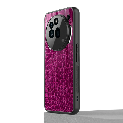 Croco Pink nothing phone 3a pro mobile cover | shockproof glass phone case