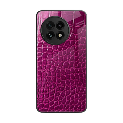 Croco Pink back phone cover | glass case for oneplus 13r