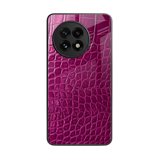 Croco Pink back phone cover | glass case for oneplus 13r