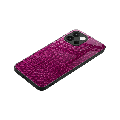 Croco Pink stylish phone case for oneplus 13s | glossy glass and slim fit