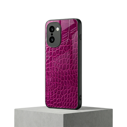 Croco Pink oneplus 15r mobile cover | shockproof glass phone case
