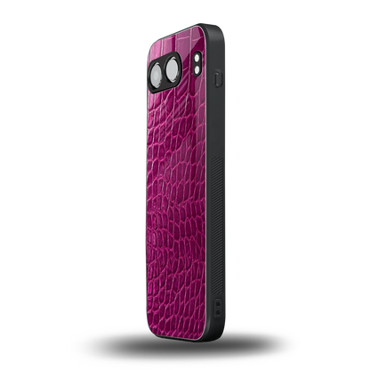 Croco Pink oneplus nord 4 mobile cover | shockproof glass phone case