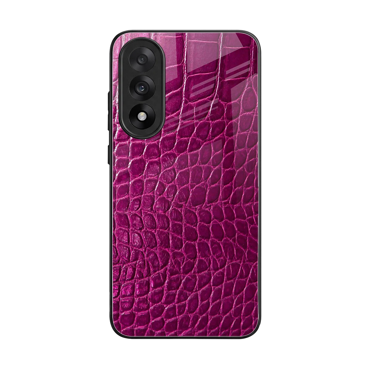 Croco Pink back phone cover | glass case for oneplus nord 5