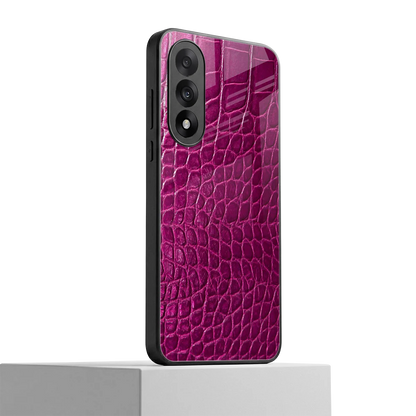 Croco Pink oneplus nord 5 mobile cover | shockproof glass phone case