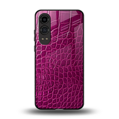 Croco Pink back phone cover | glass case for oneplus nord ce 4 lite