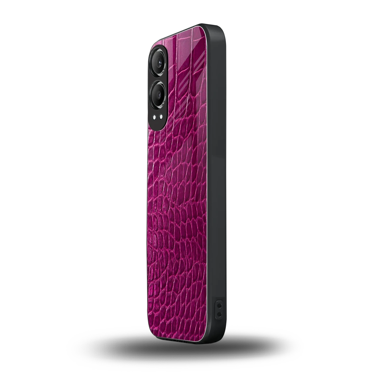 Croco Pink oneplus nord ce 4 lite mobile cover | shockproof glass phone case