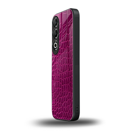 Croco Pink oneplus nord ce 4 mobile cover | shockproof glass phone case