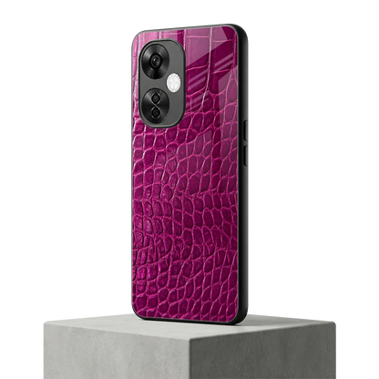 Croco Pink oneplus nord ce 3 lite mobile cover | shockproof glass phone case