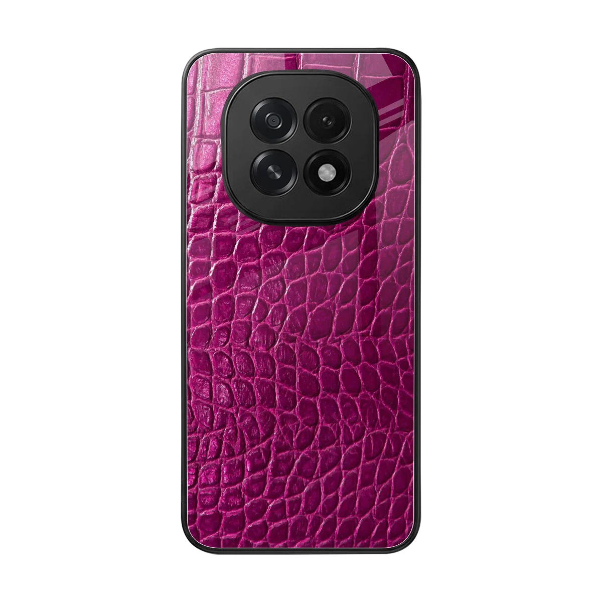 Croco Pink back phone cover | glass case for oppo f29 5g