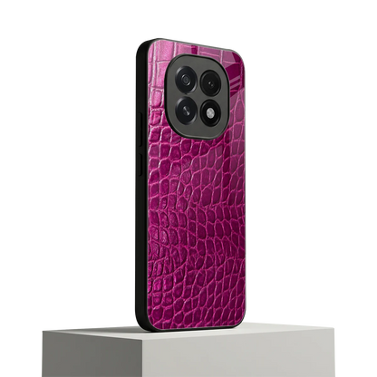 Croco Pink oppo f29 5g mobile cover | shockproof glass phone case