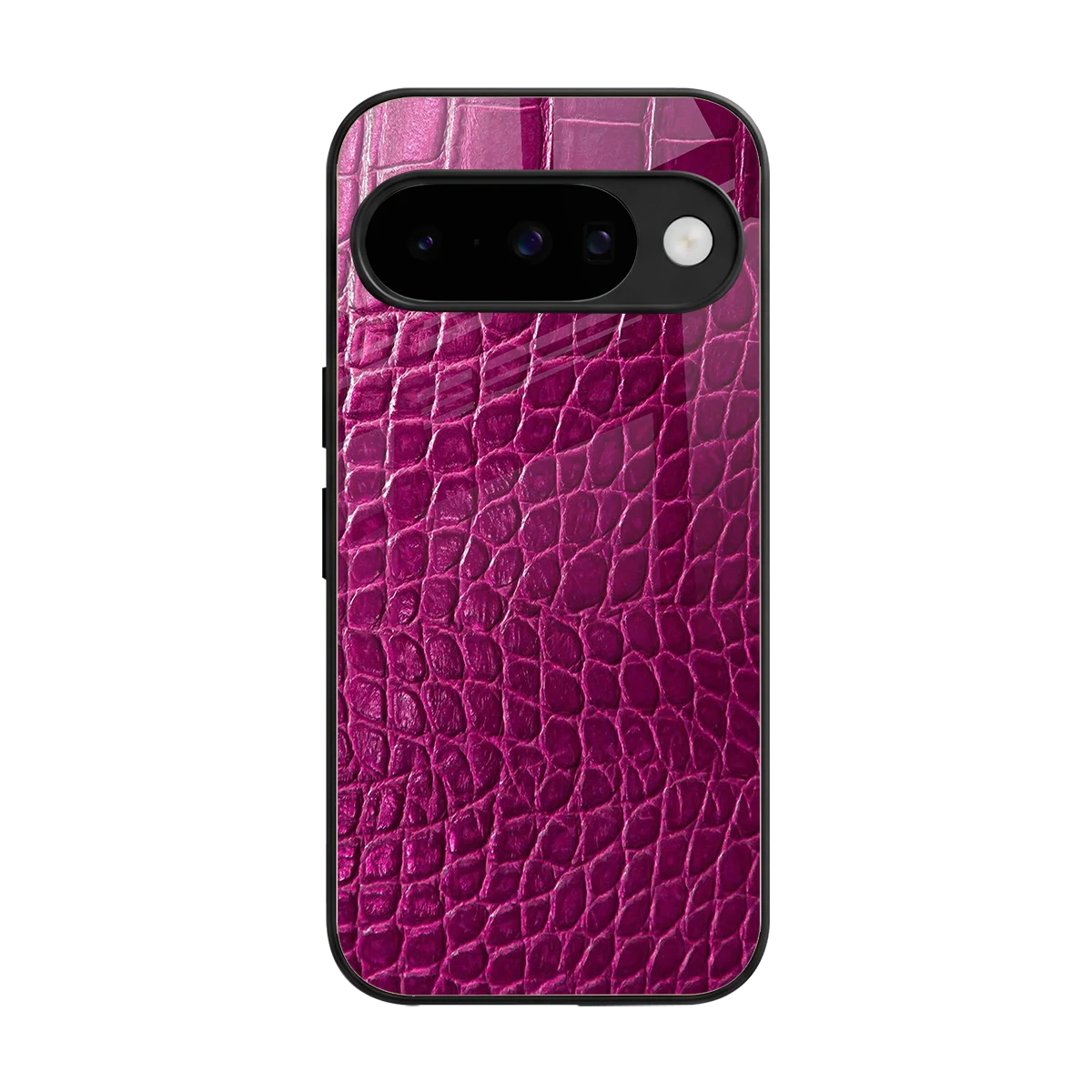Croco Pink back phone cover | glass case for google pixel 10